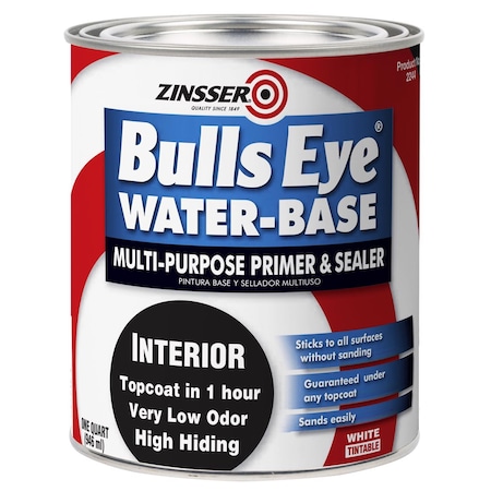 Zinsser Zinsser Bulls Eye White Flat Water-Based Acrylic Primer and Sealer 1 qt 2244